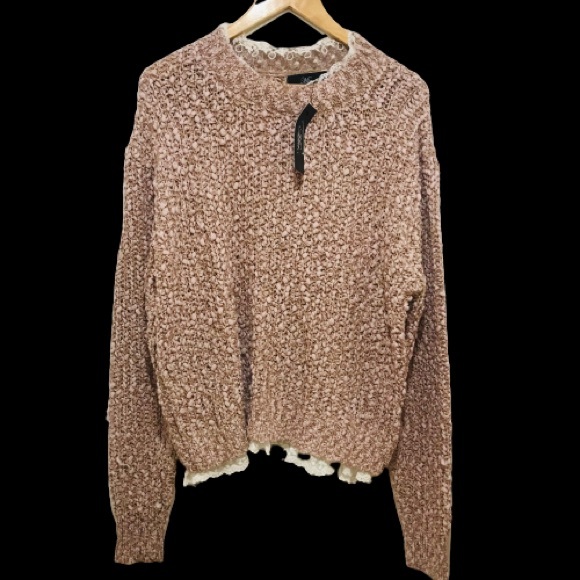 Pink knit Mia sweater with tags. - Picture 2 of 3